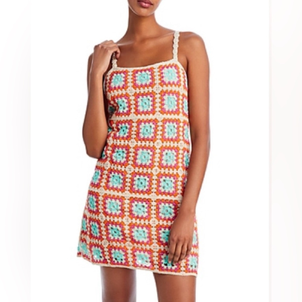 NWT | Willow & Wind/TJ Max | Crochet Tank Dress | Multicolor | XS